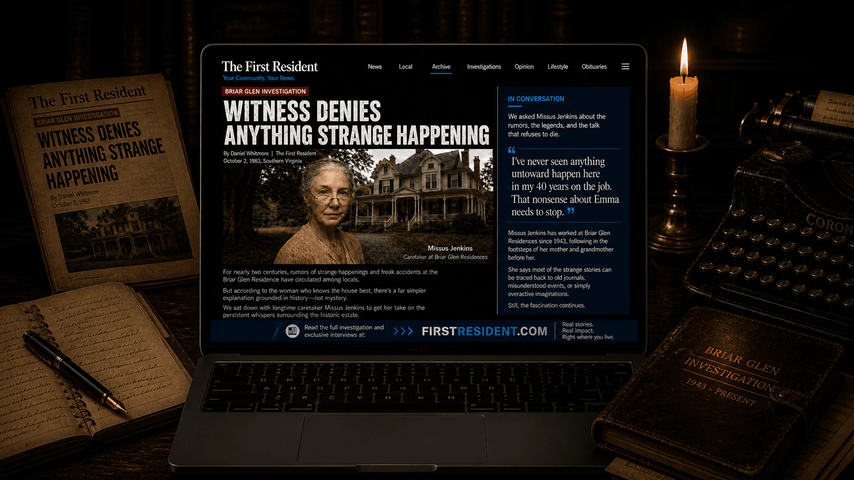Investigative archives — newspapers, records, and witness accounts from Briar Glen
